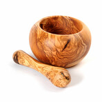 Olive Wood Mortar & Pestle