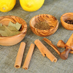 Nested Olive Wood Bowls // Set Of 3