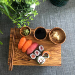 Nested Olive Wood Bowls // Set Of 3