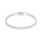 9k White Gold Rivière Diamond Bracelet // 6.5"
