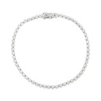 9k White Gold Rivière Diamond Bracelet // 7.3"