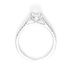 18k White Gold Solitaire Royal Diamond Ring (Ring Size: 5.5)