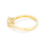 18k Yellow Gold Solitaire Impérial 1 Diamond Ring (Ring Size: 5)