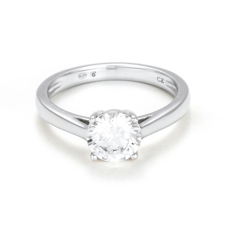 18k White Gold Solitaire Impérial Diamond Ring (Ring Size: 5.5)
