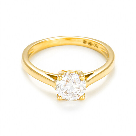 18k Yellow Gold Solitaire Impérial 1 Diamond Ring (Ring Size: 5)