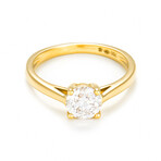 18k Yellow Gold Solitaire Impérial 1 Diamond Ring (Ring Size: 5)