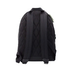 Abbeydale Branded Stamp Nylon Backpack Shoulder Bookbag // Black