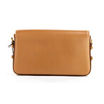 Burberry Grace Small Smooth Leather Flap Crossbody Handbag // Nutmeg