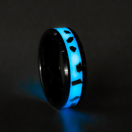 Cobalt Blue and Sterling Silver Inlay Ring (7)