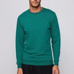 Crew Neck Sweatshirt // Emerald Green (L)