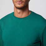 Crew Neck Sweatshirt // Emerald Green (L)