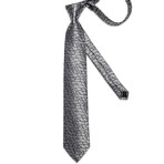 Handmade Silk Tie // Silver