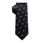 Handmade Silk Tie // Black + White