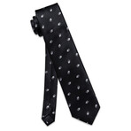 Handmade Silk Tie // Black + White