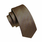 Handmade Silk Tie // Black + Yellow