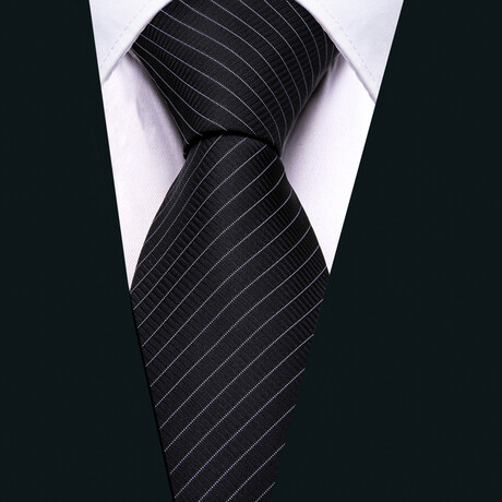 Handmade Silk Tie //  Black
