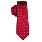 Handmade Silk Tie //  Red