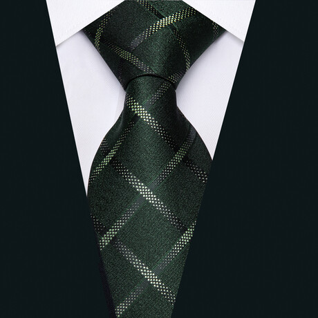 Handmade Silk Tie // Forest Green