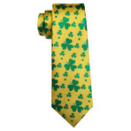 Handmade Silk Tie // Yellow + Green