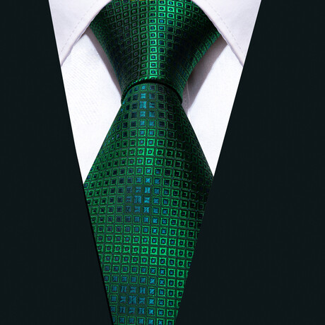 Lagoon Handmade Silk Tie // Green