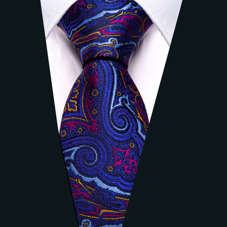 Handmade Silk Tie //  Blue
