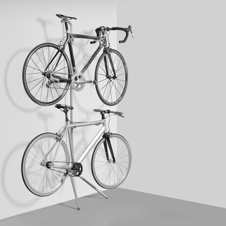 Two Bike Gravity Pole Stand