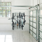 6-Bike Wall Mounted Rail Rack