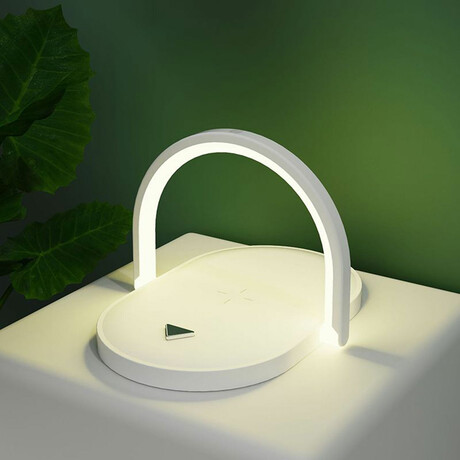 Lift A Lamp // Wireless Charging Night Light // White