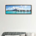 Panoramic Of Bungalows In Bora Bora by Matteo Colombo (12"H x 36"W x 1.5"D)