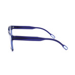 Kartell // Unisex Square Optical Frame // KL008V-03 // Light Blue + Navy