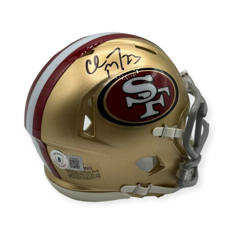 Christian McCaffrey // San Fransisco 49ers // Autographed Mini Helmet