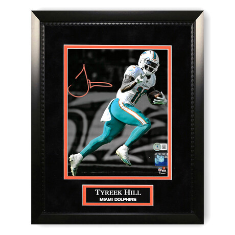 Tyreek Hill // Miami Dolphins // Autographed Photograph + Framed