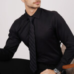 Set of Tie & Button Up Shirt // Black (S)