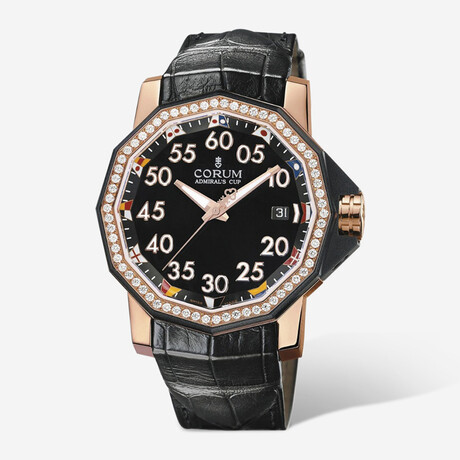 Corum Ladies Admiral's Cup Competition 40 Diamond Automatic // A082/00493 // Store Display
