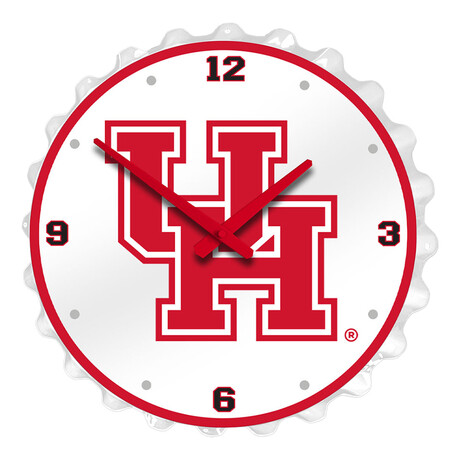 Houston Cougars // Bottle Cap Wall Clock