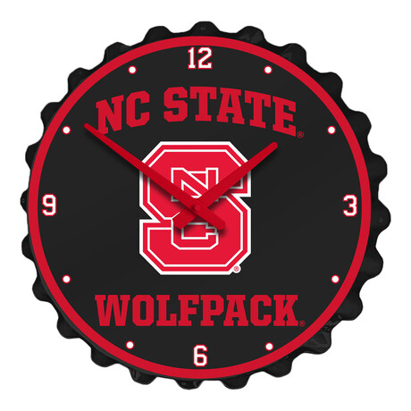 NC State Wolfpack // Bottle Cap Wall Clock