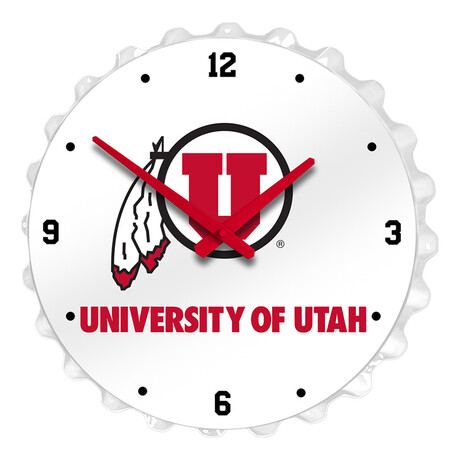 Utah Utes // Bottle Cap Wall Clock