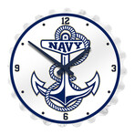 Navy Midshipmen // Anchor - Bottle Cap Wall Clock