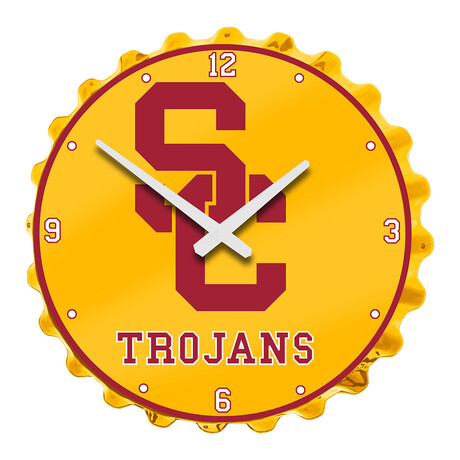 USC Trojans // Bottle Cap Wall Clock