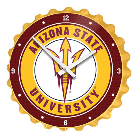 Arizona State Sun Devils // Bottle Cap Wall Clock