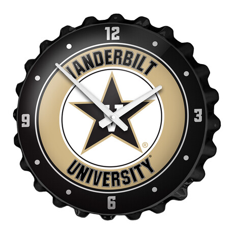 Vanderbilt Commodores // Bottle Cap Wall Clock