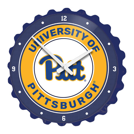 Pitt Panthers // Bottle Cap Wall Clock