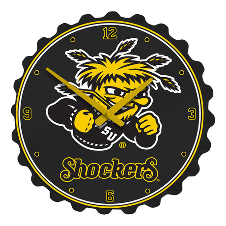 Wichita State Shockers // Bottle Cap Wall Clock