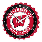 Wisconsin Badgers // Bottle Cap Wall Clock