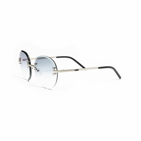 Unisex // Vintage Classic C Round Sunglasses // Silver + Gray + Gradient Gray