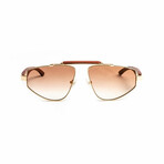Unisex // 18KT Gold Mach Sunglasses // Brown + Gold + Gradient Brown