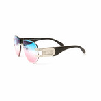 Men's //  Legend Sunglasses // Black + Silver + Gradient Blue + Pink