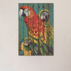 Birds In Paradise III by Carolee Vitaletti (26"H x 18"W x 1.5"D)