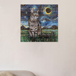 Tiger Cat Night by Aja Trier (26"H x 26"W x 1.5"D)