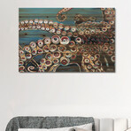 Wild Octopus I by Carolee Vitaletti (18"H x 26"W x 1.5"D)